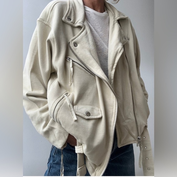 Free People Jackets & Blazers - Free People Rebel Rebel Knit Moto Jacket